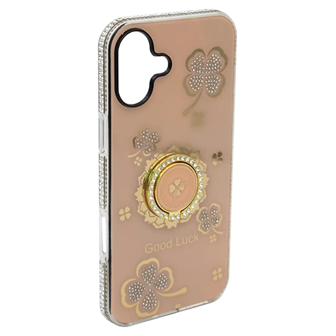 iPhone 16 Bling Diamond Lucky Case Gold